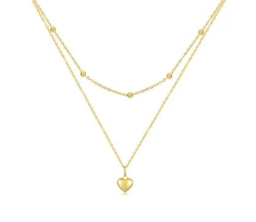 Amour Heart Pendant Necklace