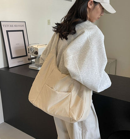 Nylon Soft Puffy Tote Cloud